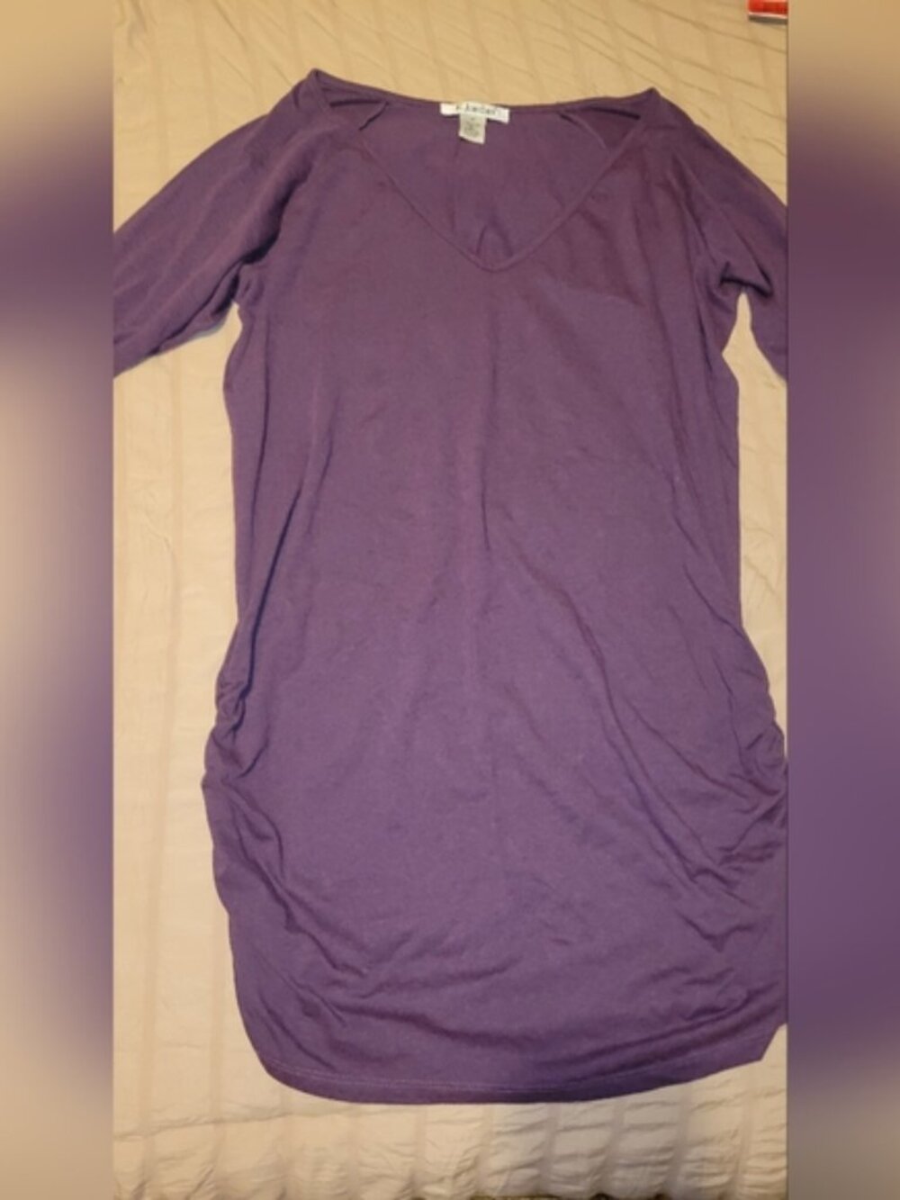 Purple Long Sleeve Dress
